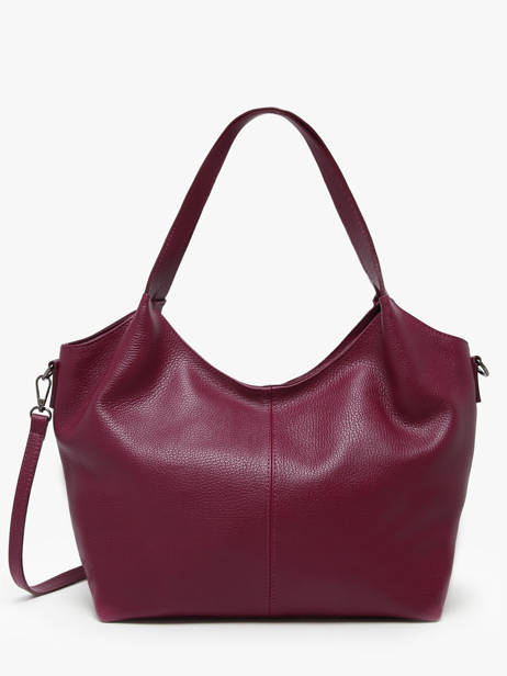 Schoudertas Caviar Leder Milano Rood caviar CA25061